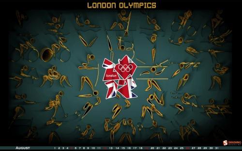 london olympics  69 Fonds décran calendrier du mois dAout