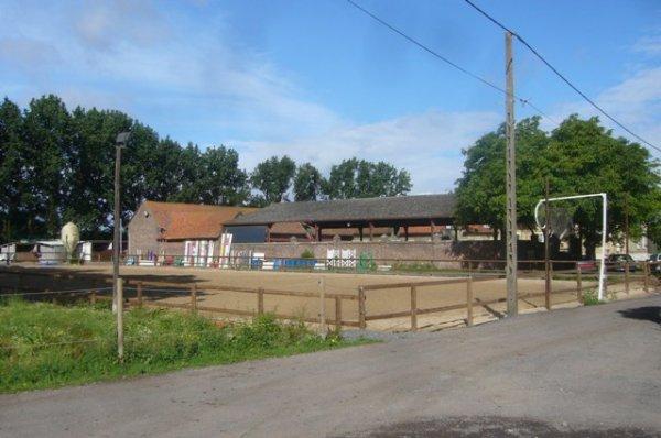 Une tranquille matinée de vacances au Centre équestre de la Ferme des Briques à Auchy-les-Mines (Pas-de-Calais)