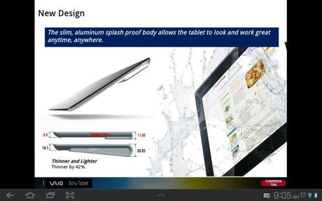 Les spécifications de la prochaine tablette tactile Sony S Xperia