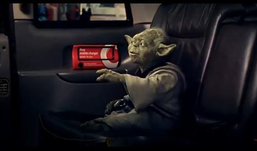 Yoda fait de la pub sur Vodafone