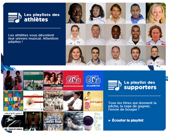 La playlist des athlètes français aux Jeux Olympiques de Londres 2012