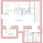 Plan d'aménagement du sous-sol par Laurence Garrisson