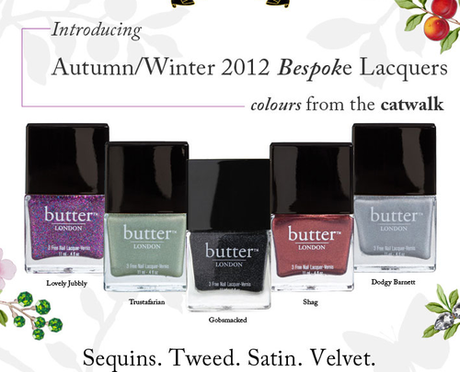 Je craque sur la collection automne/hiver 2012 de BUTTER LONDON