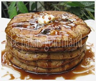 Pancakes au café et pépites de chocolat