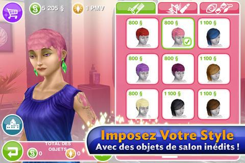 Les Sims GRATUIT sur iPhone et iPad, Katy Perry inspire les tendances et les coiffures du jeu...