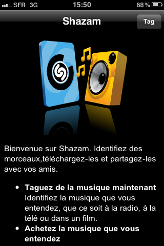IMG 0101 Application iPhone: Shazam