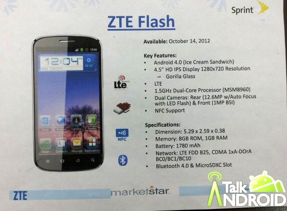 Le ZTE Flash arrive aux US