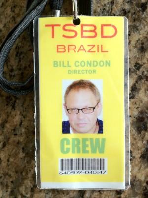 TSBD : Le badge de Bill Condon au Brésil !