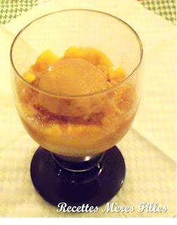 La recette Sorbet : Sorbet velours aux pépites d’abricots