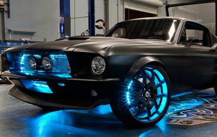 Cette Ford Mustang de 2012 a troqué son chassie d'origine pour revenir au style old school de la Mustang de 1967.