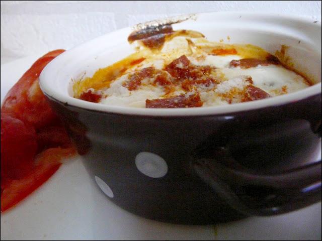 Food : Oeuf cocotte au chorizo