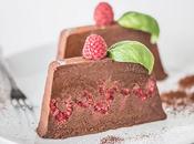 Marquise chocolat framboises basilic