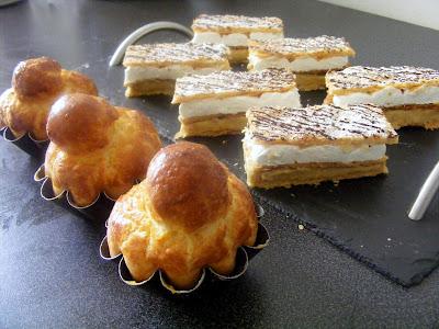 Mille feuilles Café Viennois (technique de la découpe incluse ;) )