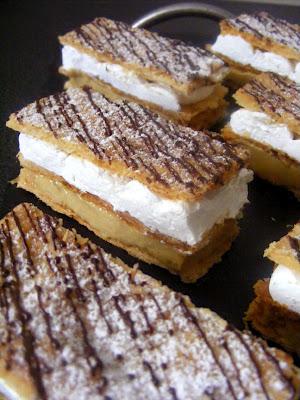 Mille feuilles Café Viennois (technique de la découpe incluse ;) )