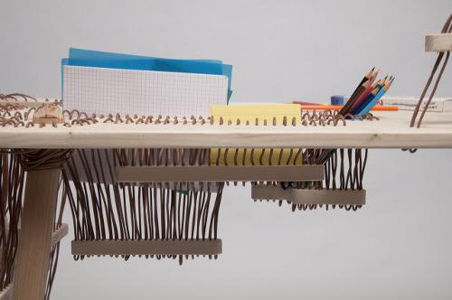 Bureau câblé Land(e)scape par Elodie Elsenberger