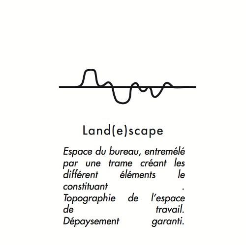 Bureau câblé Land(e)scape par Elodie Elsenberger