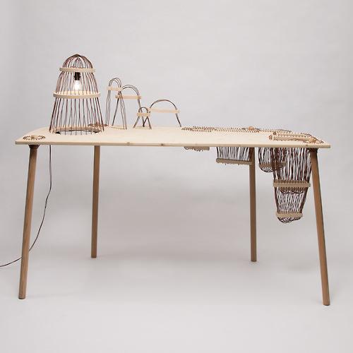 Bureau câblé Land(e)scape par Elodie Elsenberger