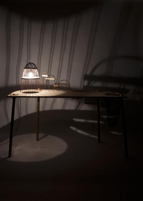 Bureau câblé Land(e)scape par Elodie Elsenberger