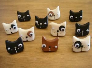 chats chiens fimo