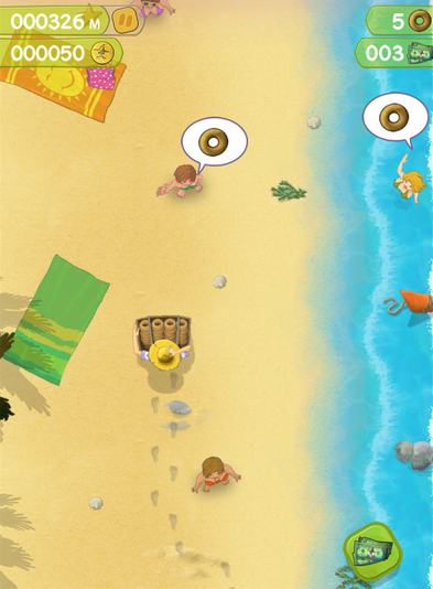 Voila Capture73 THe Beach Boss: le premier jeu de Chocolapps sur iPhone/iPad