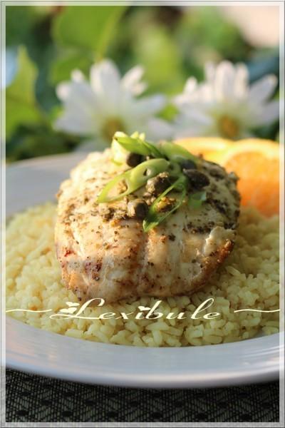 Filet d'aiglefin au pesto et citron