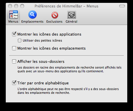 screen capture 1 Application Mac : HimmelBar