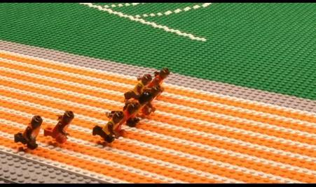 La victoire d’Usain Bolt en Lego
