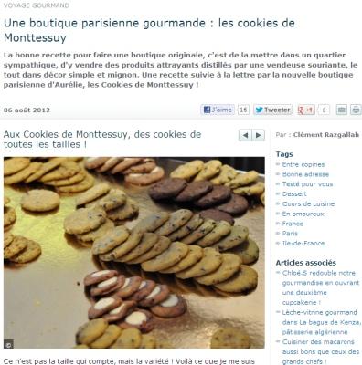 Une boutique parisienne gourmande : les cookies de Monttessuy
