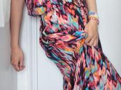 Maxi dress multicolore