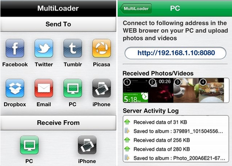 Transférer des photos et des vidéos entre PC et iPhone via Wi-Fi avec Multiloader