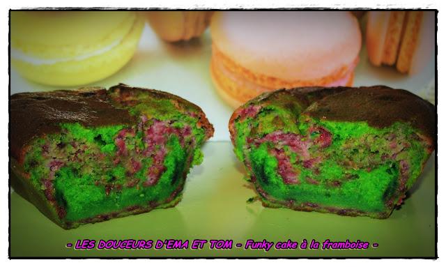 Funky cake à la framboise