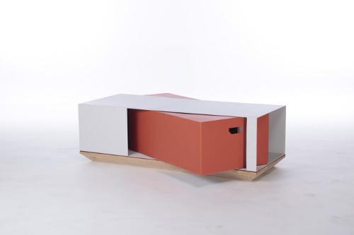 Cargo la table basse à déploiement par Frédéric Saulou