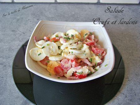Salade oeufs et lardons 1