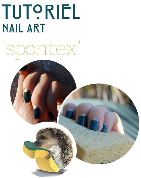 DIY : Nail Art/ Spontex {TUTORIEL}