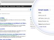 Gmail intégré dans résultats recherche Google