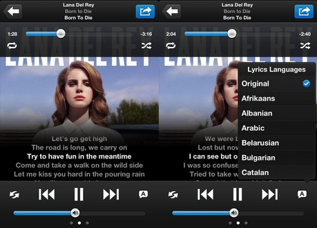 Avoir les paroles de vos chansons sur iPhone avec TuneWiki
