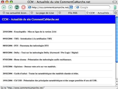 Comment lire un flux RSS ?