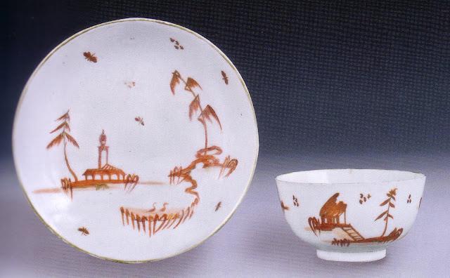 Porcelaines provenant de la manufacture Cozzi de Venise, entre 1760 et 1780
