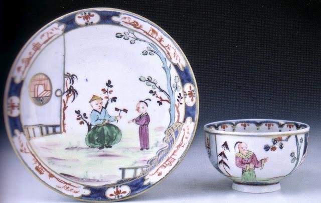 Porcelaines provenant de la manufacture Cozzi de Venise, entre 1760 et 1780