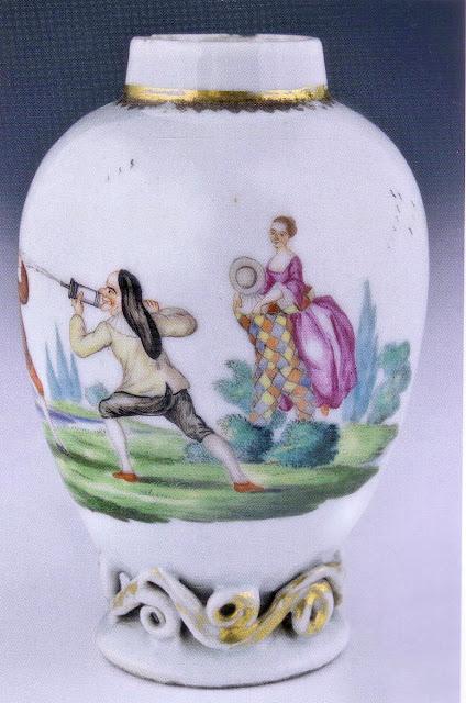 Porcelaines provenant de la manufacture Cozzi de Venise, entre 1760 et 1780