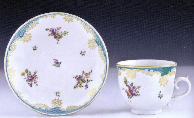 Porcelaines provenant de la manufacture Cozzi de Venise, entre 1760 et 1780