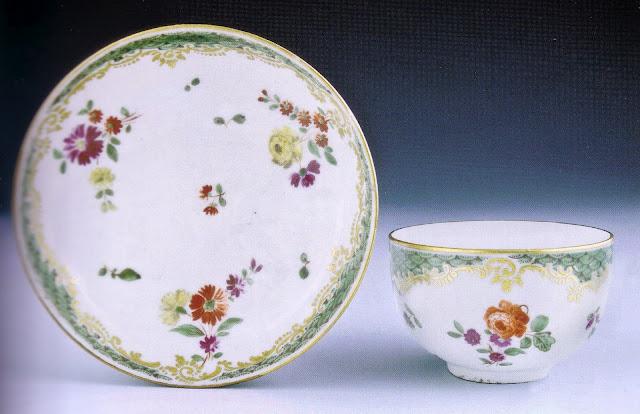Porcelaines provenant de la manufacture Cozzi de Venise, entre 1760 et 1780