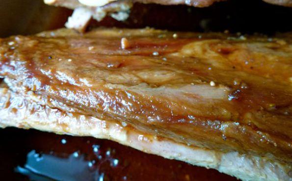 Ribs nord américaine au barbecue