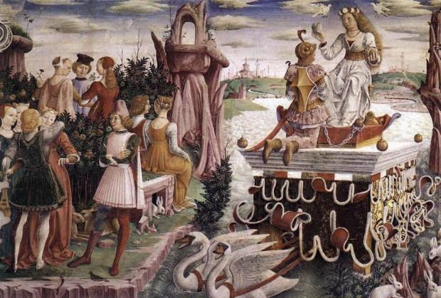 Cossa Francesco del - Allegorie d_avril - le triomphe de Venus (detail) 1