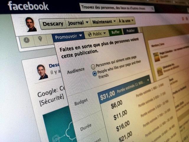facebook publication promotion Facebook augmente la portée des promotions de publications
