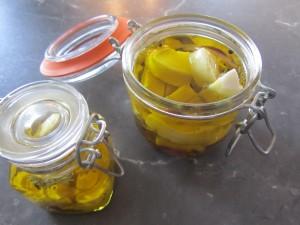 fromage de chèvre marinés