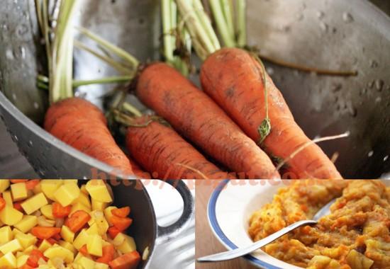 Stoemp de carottes et sa préparation