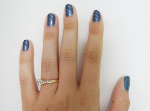 Ma 1ère manucure 3D avec le vernis Star Azur Attraction de Nocibe