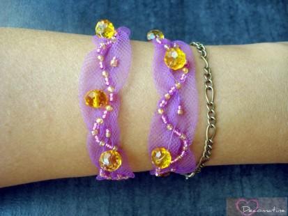 headband/bracelet violet