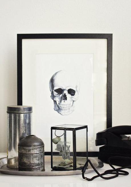 C’est à la mode: Tête de mort (sans peur) dans la déco